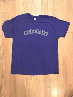 Colorado Rockies Charlie Blackmon Retirement T-Shirt XL NWOT